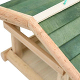 314819 Bird Feeder Solid Wood 35x29,5x21 cm
