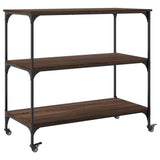 Kitchen Trolley Brown Oak 102x50x95 cm Engineered Wood 842325