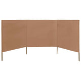 3-panel Wind Screen Fabric 400x160 cm Taupe 47151
