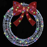 Wreath with 60 LEDs Multicolour 76 x 76 x8.5 cm Acrylic 42019124
