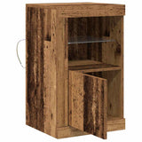 LED Sideboard Old Wood 41 x 37 x 67 cm Engineered Wood 863018