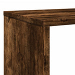 Book Cabinet Smoked Oak 132x29x141.5 cm Engineered Wood 3310311