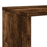 Book Cabinet Smoked Oak 132x29x141.5 cm Engineered Wood 3310311