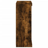 Sideboard with LED Lights Smoked Oak 60.5x37x100 cm 836711