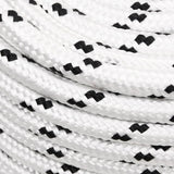 Braided Boat Rope White 14 mmx250 m Polyester 152782