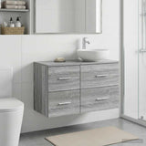 Bathroom Cabinet In-between Grey Sonoma 30 x 35 x 50 cm 890363