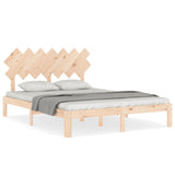 Bed Frame without Mattress 140x200 cm Solid Wood Pine 3193726