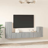 4 Piece TV Cabinet Set Grey Sonoma Engineered Wood 3114628
