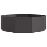 Planter Black 120 x 120 x 35 cm Steel 883724
