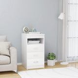 Drawer Cabinet White Engineered wood Compact Drawer Cabinet 801805