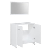 ZNTS Bathroom Furniture Set White Engineered Wood 802579