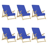 Beach Towels 6 pcs Royal Blue 60x135 cm Fabric 400 GSM 3157059