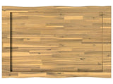 Live Edge Table Top 100 x 80 x 3.5 cm Rectangular White 938643