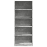 Wardrobe Concrete Grey 80x50x200 cm Engineered Wood 3307723