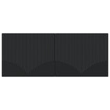 Wall-Mounted Headboard HOORN Black Engineered Wood 897406