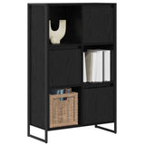 Book Cabinet Black Oak 68 x 30 x 108.5 cm Engineered Wood 886540