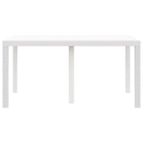 Garden Dining Table White 150 x 100 x 73 cm Poly Rattan 871686