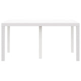Garden Table White 150 x 100 x 73 cm Poly Rattan 871686