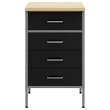 Work Bench with Drawer Black and Grey 50 x 55 x 85 cm 4103460