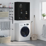Wall Mounted Cabinet Black 69.5x34x90 cm 828501