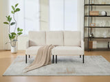 GOMYWAY Oversized Loveseat, Modern & Plush Double-seater Sofa, Corduroy Upholstered Couch, Cozy W2678P422283