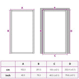 Interior Door Slim Black 102.5x201.5 cm Tempered Glass and Aluminium 155122