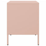 ZNTS Bedside Cabinets 2 pcs Pink 36x39x50.5 cm Steel 843057