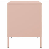 ZNTS Bedside Cabinets 2 pcs Pink 36x39x50.5 cm Steel 843057