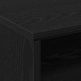 Cabinet with Shelf with Wheel Black Oak 60 x 48 x 74.5 cm 869242