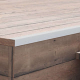 5 pcs Decking Angle Trims Aluminium 170 cm Silver 45017