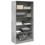 Wardrobe Concrete Grey 100x50x200 cm Engineered Wood 3307732