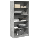 Wardrobe Concrete Grey 100x50x200 cm Engineered Wood 3307732