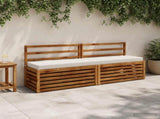 2-Piece Bench Cushions SOEST 2 pcs 100% Polyester White 949957