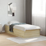 Bed Frame without Mattress Sonoma Oak 100x200 cm 3281051