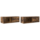 TV Cabinets 2 pcs Smoked Oak 80x31x25.5 cm Engineered Wood 861463
