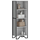 Bookcase Grey Sonoma 50x31x137.5 cm Engineered Wood 848612