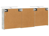 Bathroom Cabinet Set 3 pcs 140 x 14.5 x 70 cm Engineered wood 3403787