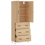 Highboard Sonoma Oak 69,5x34x180 cm Engineered Wood 3198084