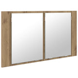 Bathroom Mirror Cabinet with Shelf Artisan Oak 80 x 12 x 45 cm 886227