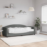Daybed with Mattress Blue Dark Grey 90x190 cm Fabric 3197256