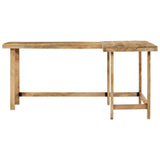 ZNTS Desk 165x110x75 cm Solid Wood Mango 353334