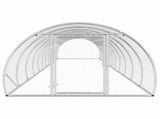 Chicken Coop Silver 1200 x 150 x 100 cm Galvanised Steel 3434665