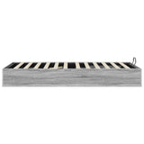 Ottoman Bed Frame Grey Sonoma 203 x 90 x 25 cm Engineered Wood 3409258
