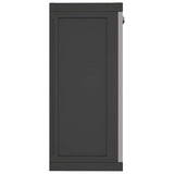 Outdoor Storage Cabinet Grey and Black 65x37x85 cm PP 364199