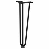Hairpin Legs for Coffee Table 4 pcs Black 42 cm Solid Steel 4012440