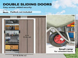 4 x 9ft Metal Shed, with Foundation Shed - Brown T3398P377665