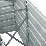 47041 Garden Raised Bed Galvanised Steel 240x40x77 cm Green