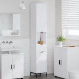 Bathroom Cabinet with Drawer with Door White 31.5 x 33 x 190 cm 883404