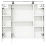 Bathroom Mirror Cabinet White 80 x 14.5 x 70 cm Engineered wood 889111