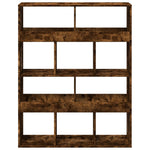 Bookcase Smoked Oak100x33x125.5 cm Engineered Wood 3309361